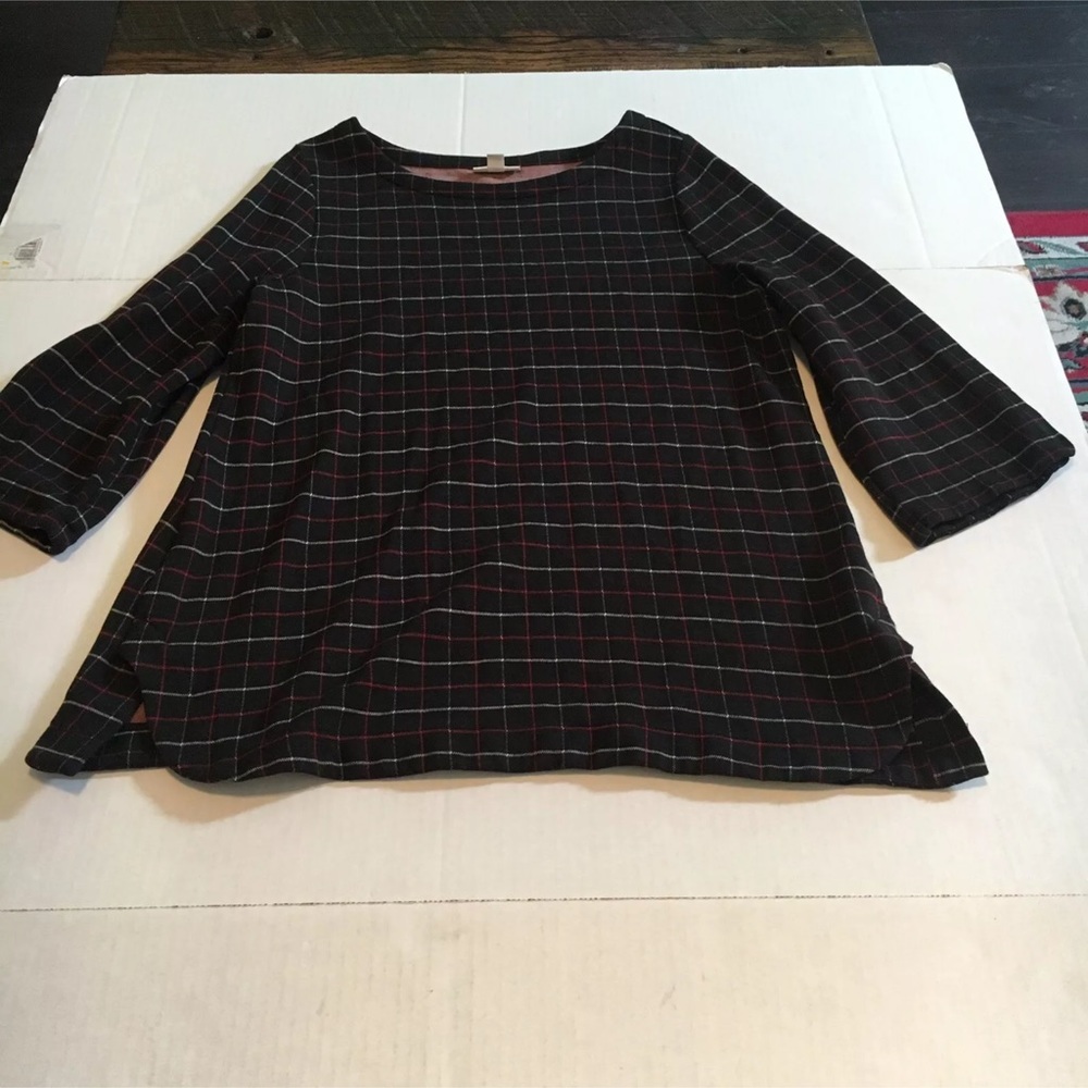 π«β SOLD J Jill Ponte Tunic Top Ponte Knit Red - Picture 5 of 6
